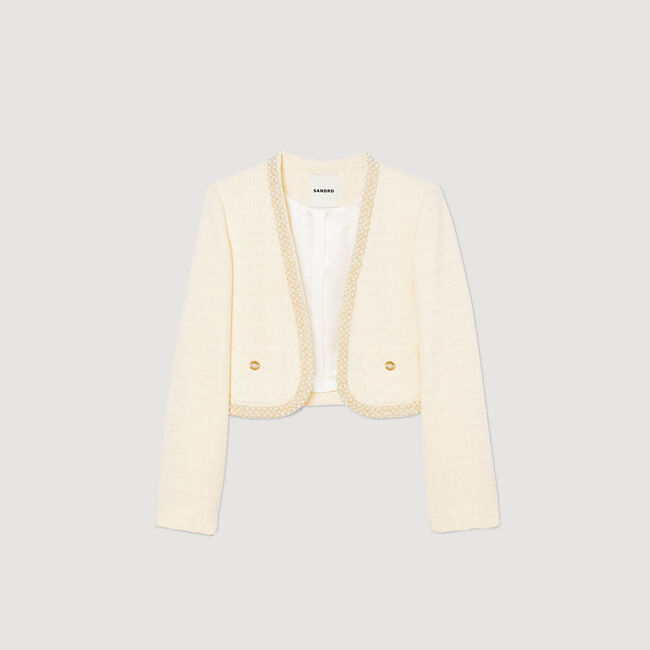 Chaqueta corta de sarga