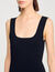 Vestido corto de punto con volantes