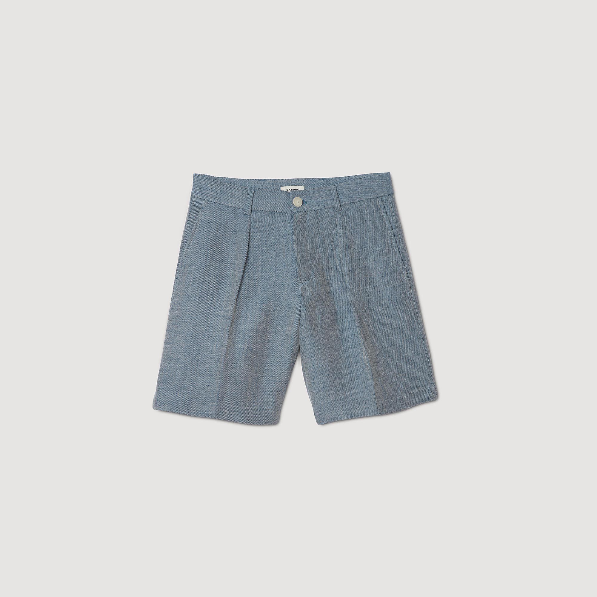 Pantalón corto de pinzas