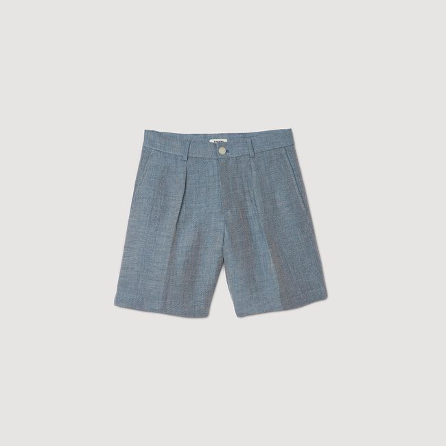 Pantalón corto de pinzas