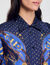 Camisa de seda estampada