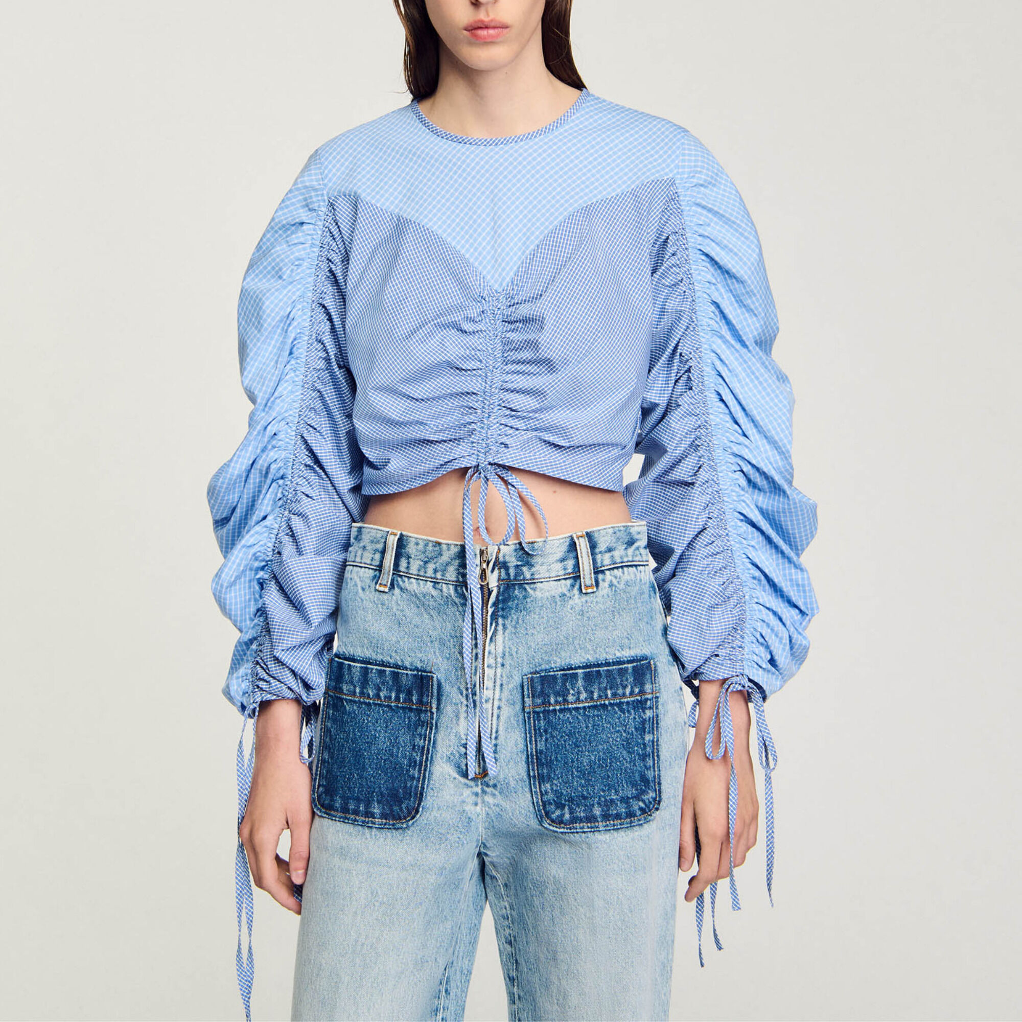Top estampado con cintas - Mujer | Sandro