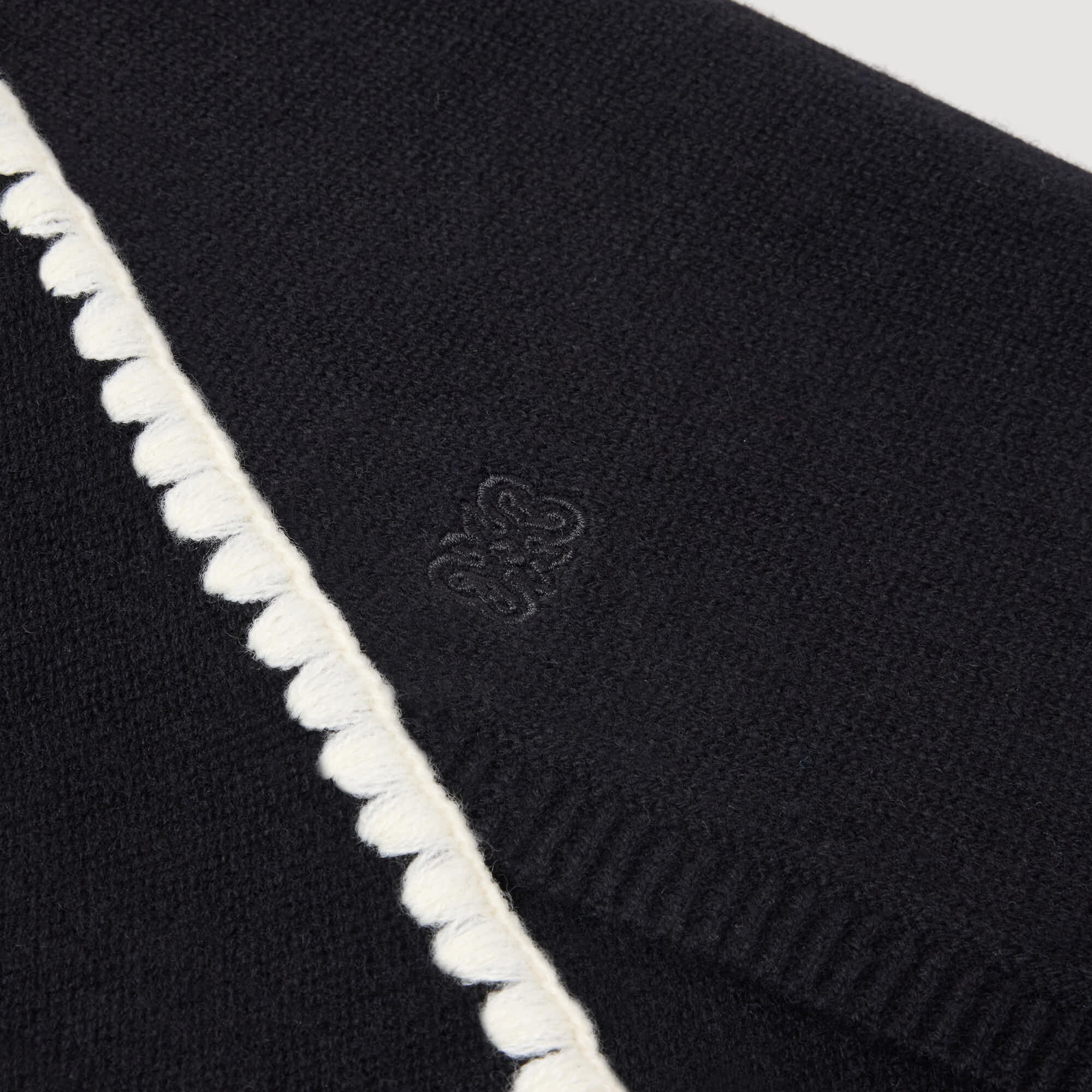 Bufanda de lana acanalada Bufanda de lana acanalada