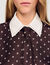 Camisa fluida estampada con corbata