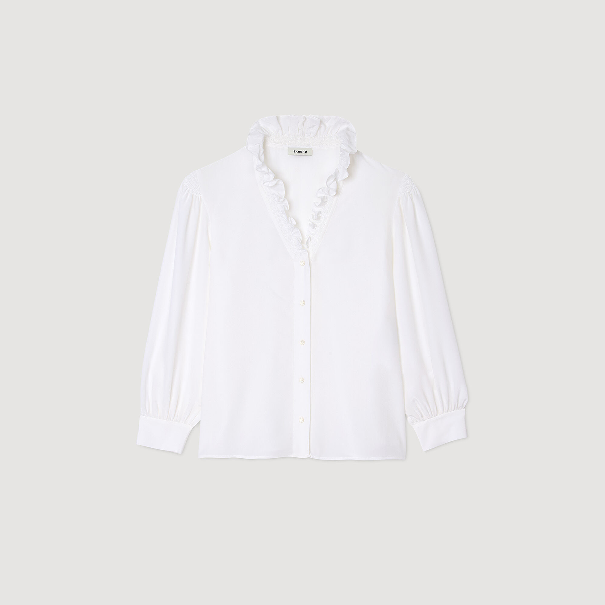 Camisa fluida de seda