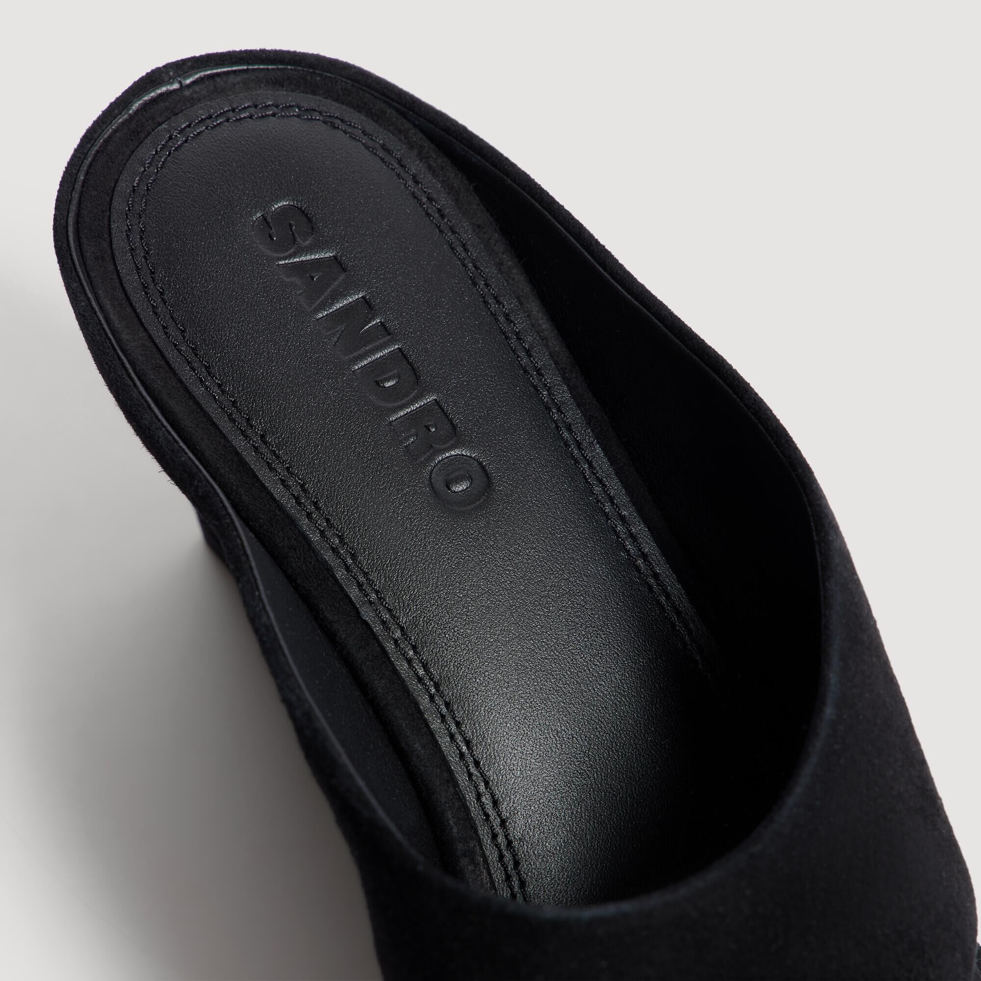 Sandalias de cu&ntilde;a de ante