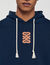 Sudadera con parche de cuero