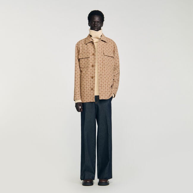 Sobrecamisa jacquard Square Cross