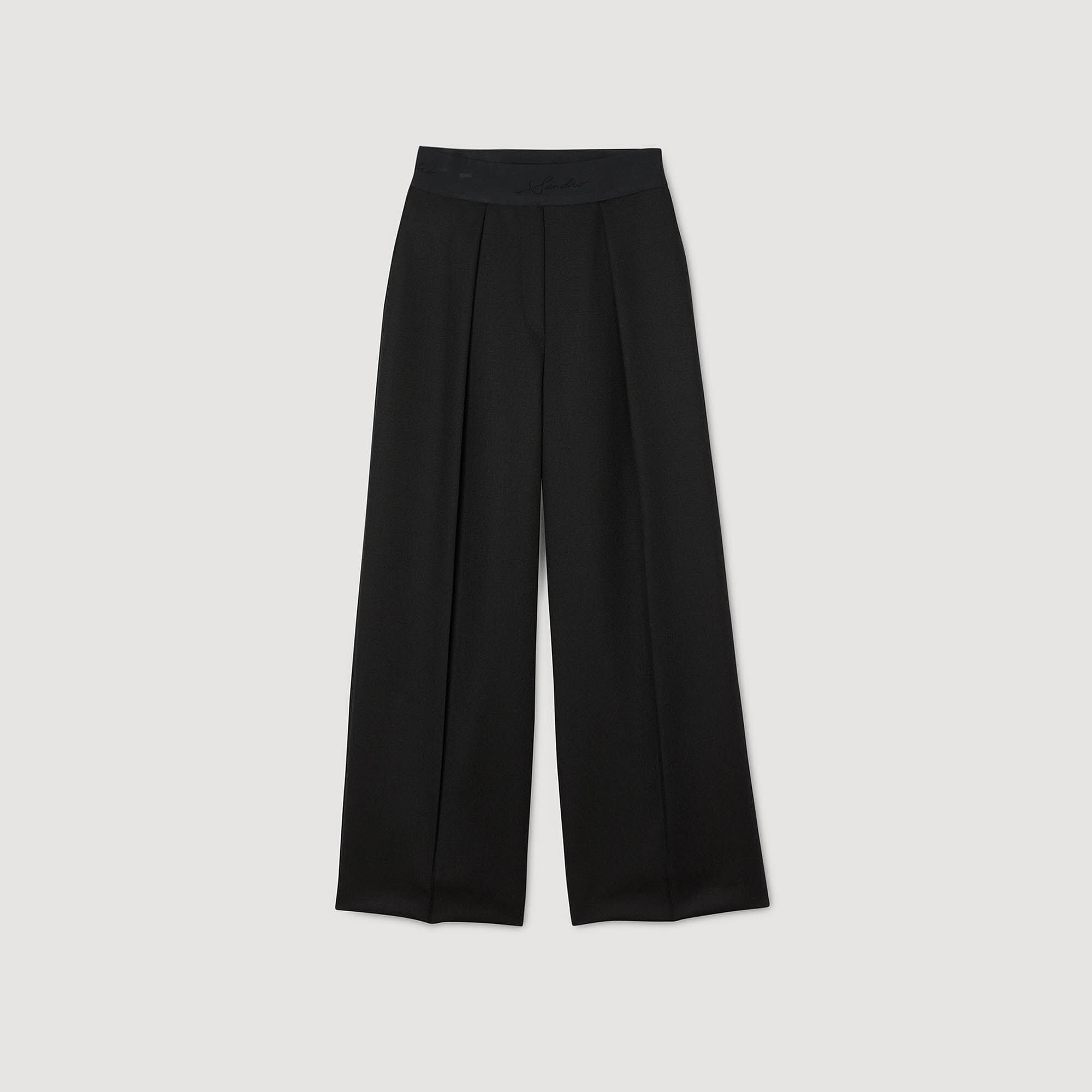 Pantalón ancho con cintura elástica