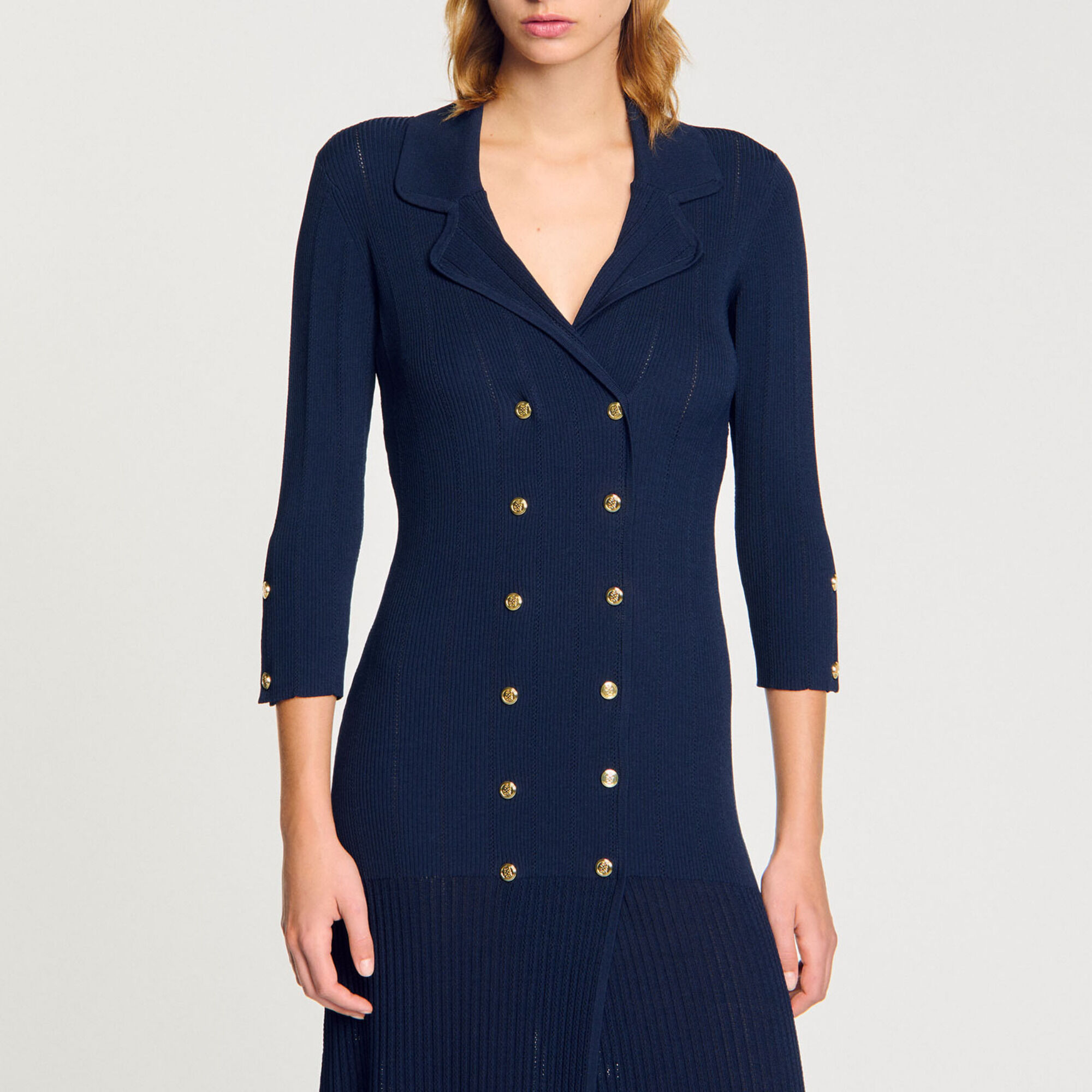 Vestido largo de punto - Mujer | Sandro