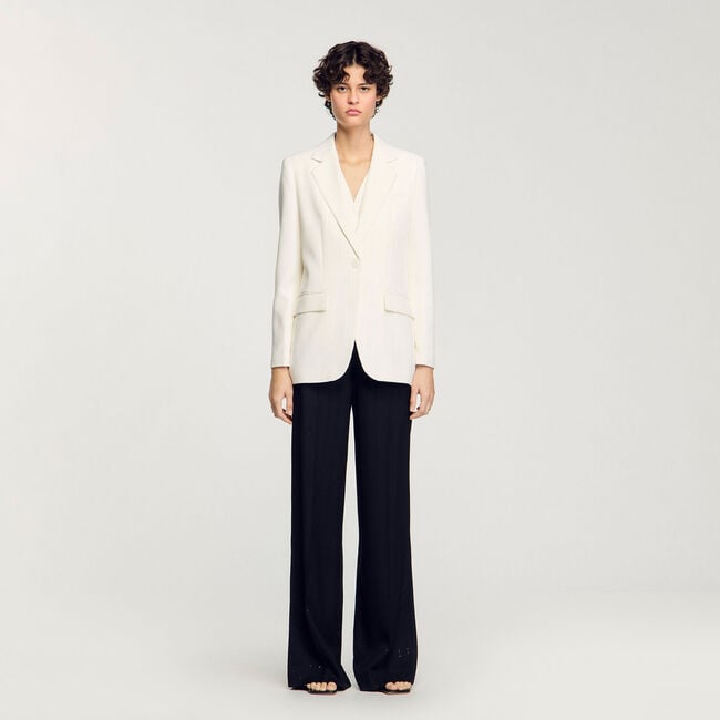 Chaqueta de traje con lentejuelas