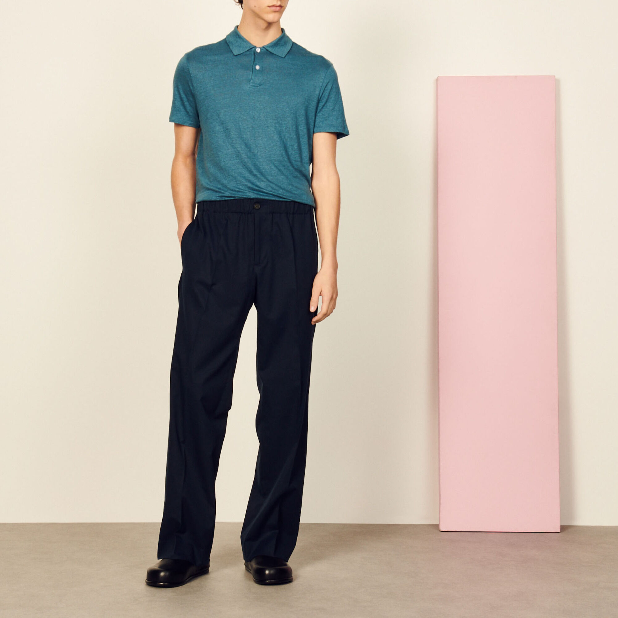 Pantalón ancho de algodón orgánico