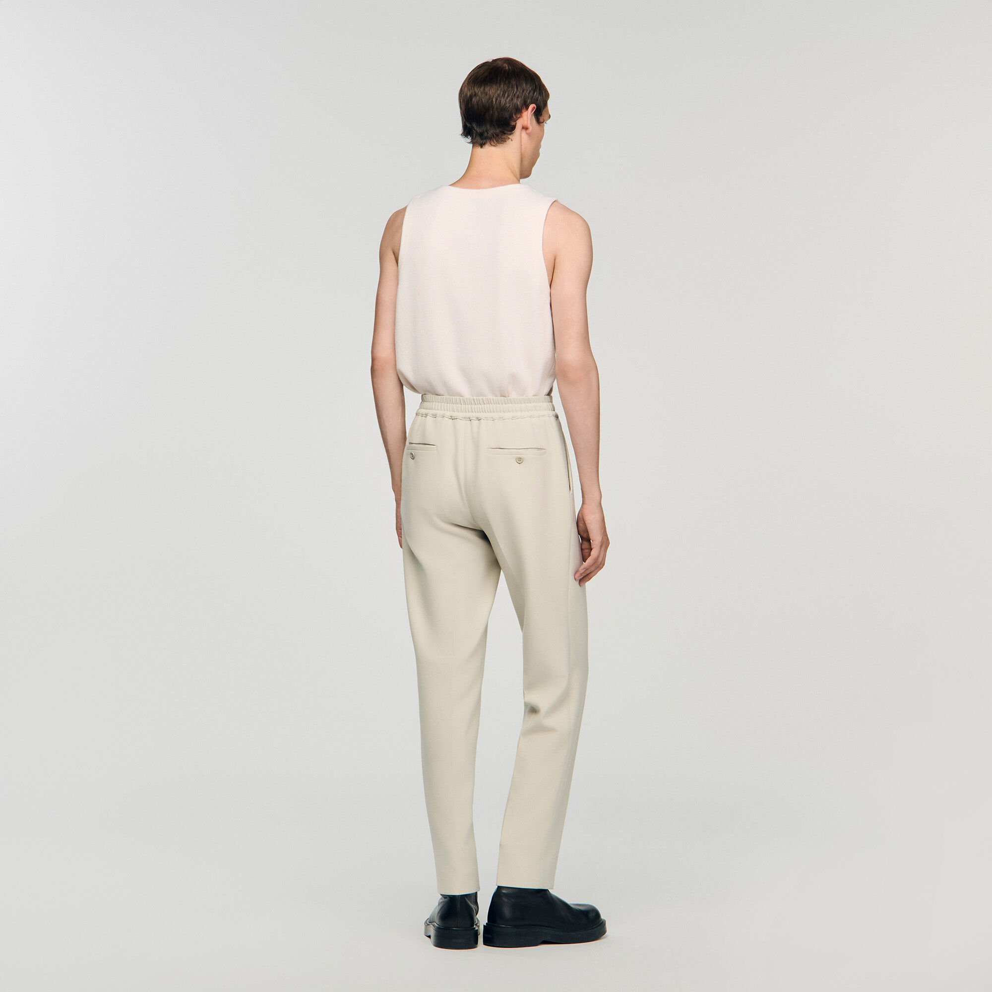 Pantalón recto elástico