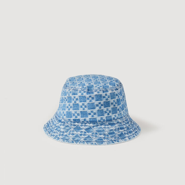 Sombrero bob de denim Square Cross
