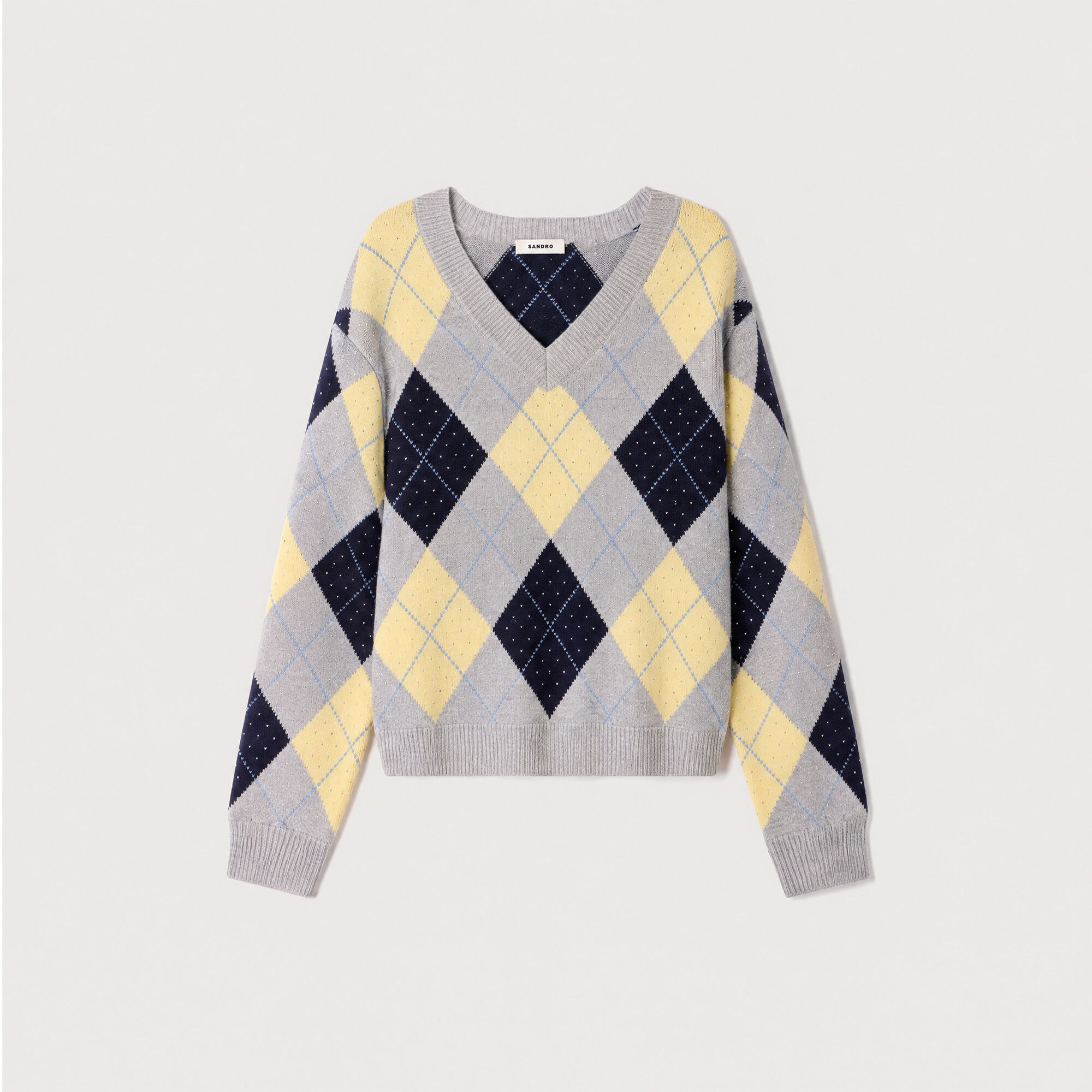 Jersey de rombos con strass - Mujer | Sandro