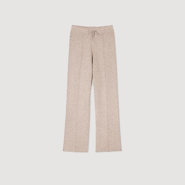 Pantalón de punto con strass