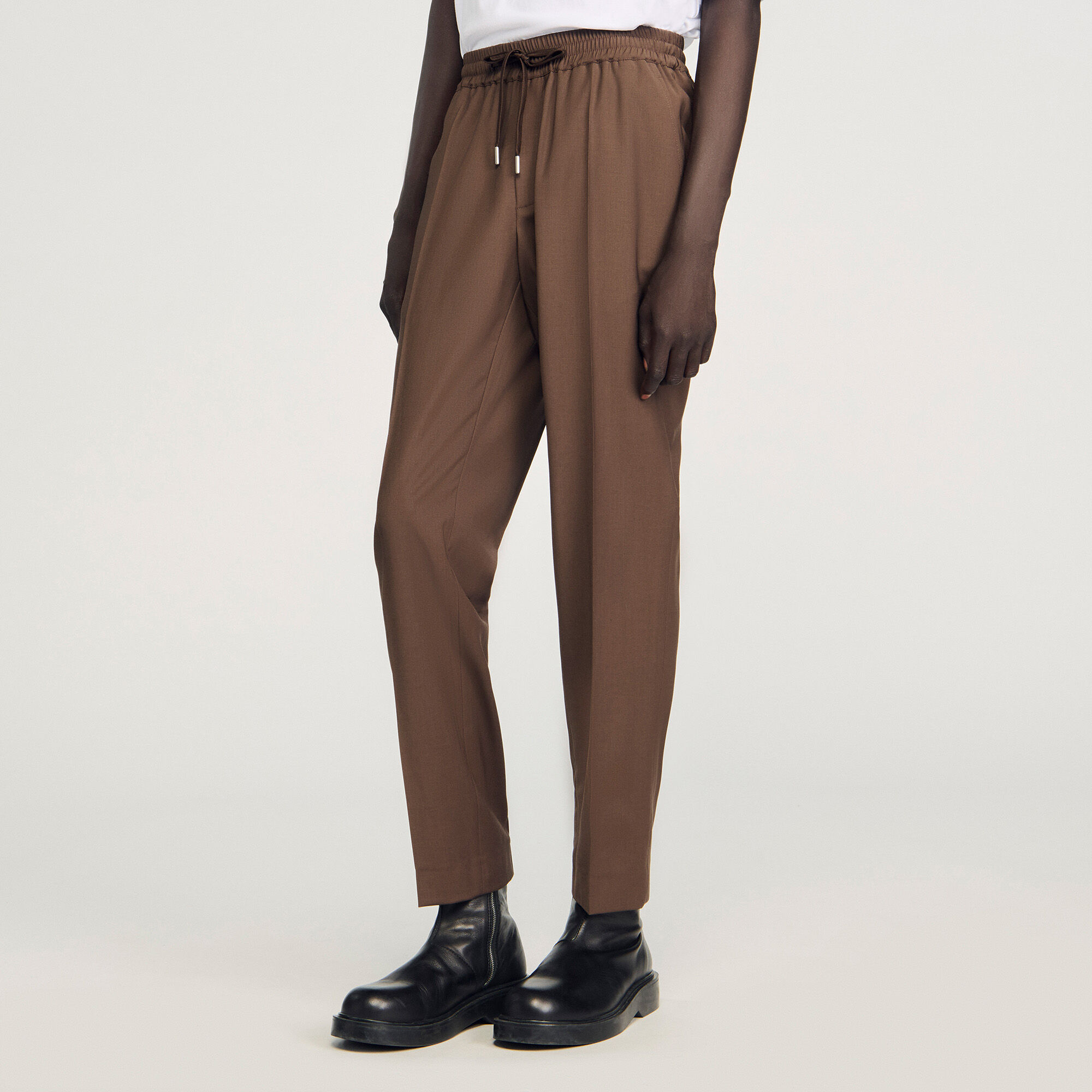 Pantalón recto elástico