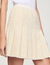 Falda corta plisada de tweed