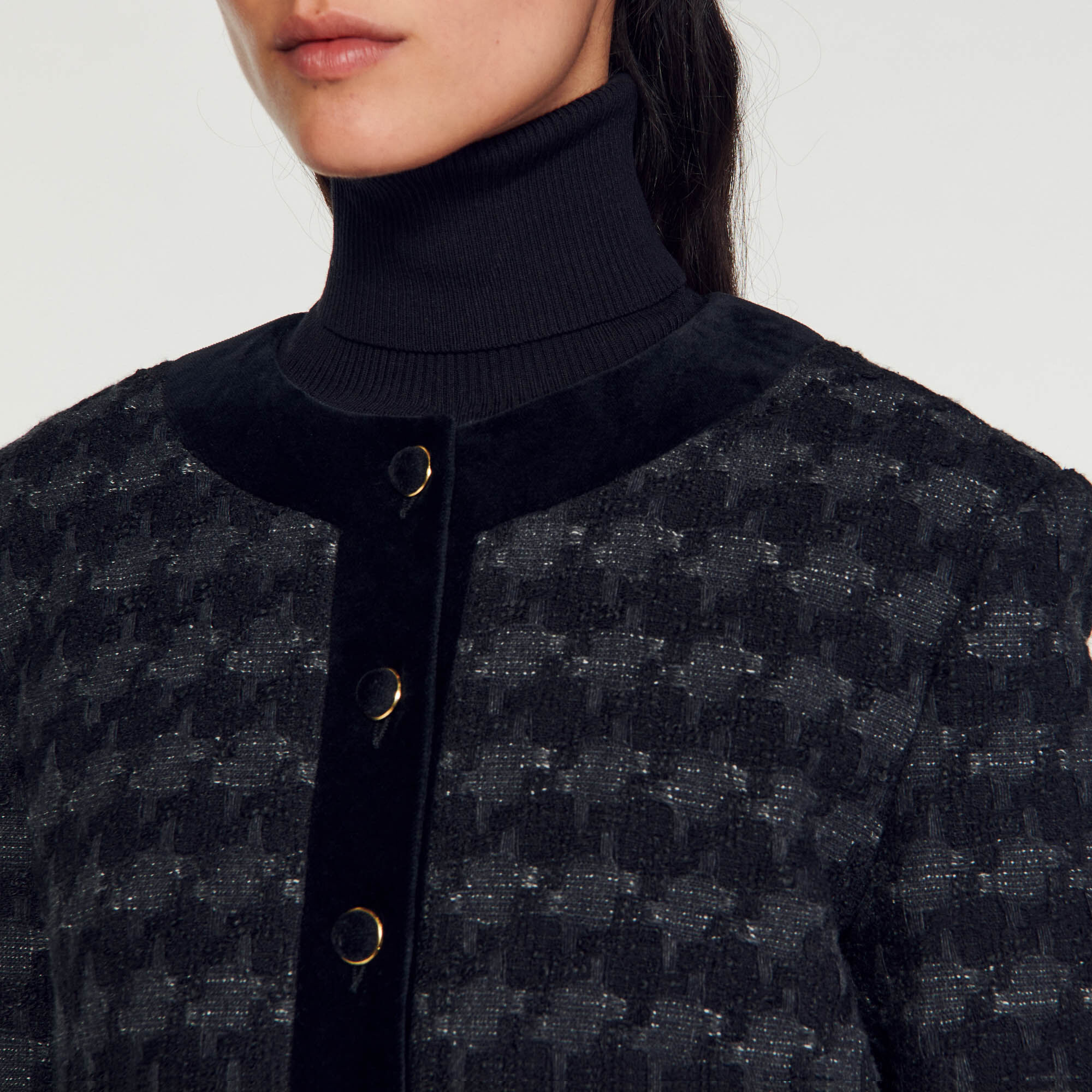 Chaqueta corta de tweed