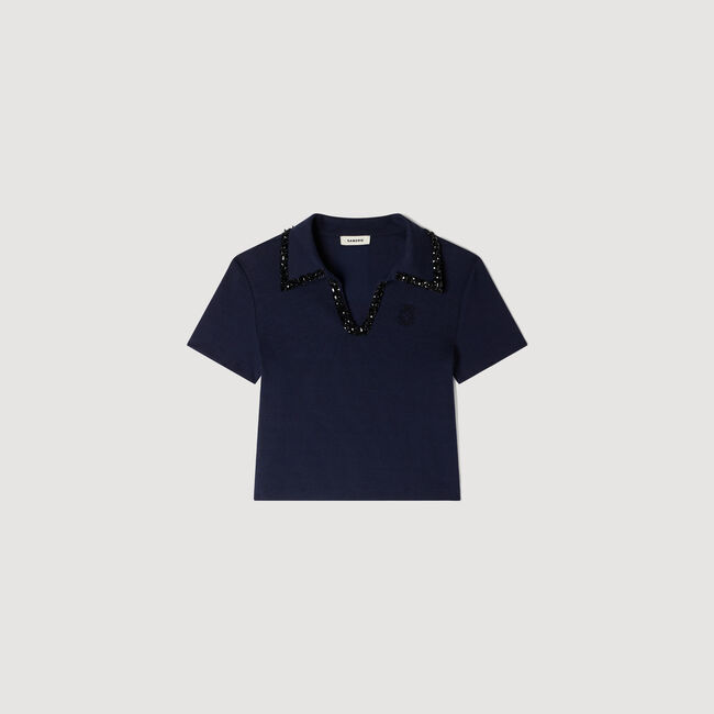 Polo con cuello de pedrer&iacute;a