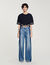 Camiseta corta con strass