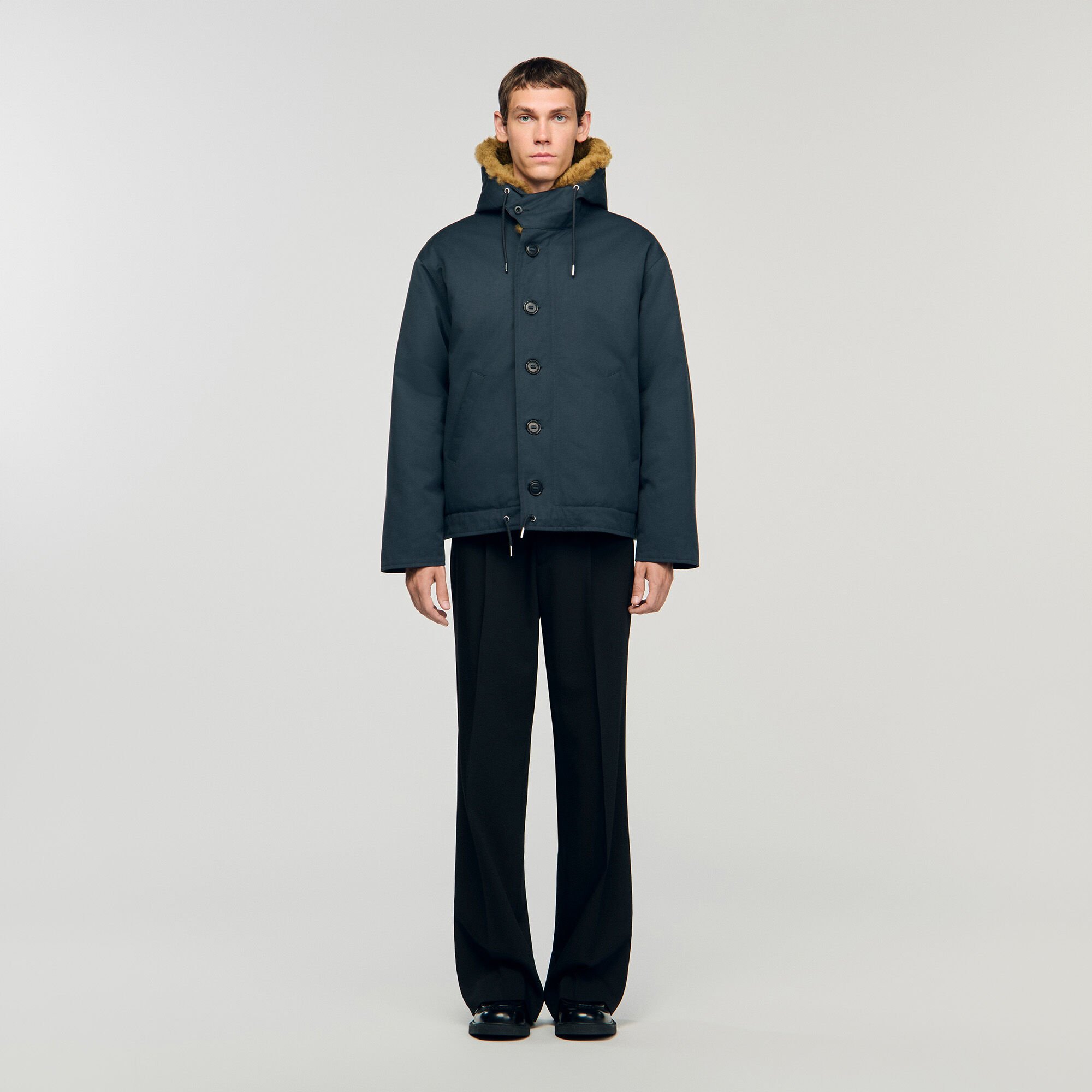 Parka de algodón con capucha