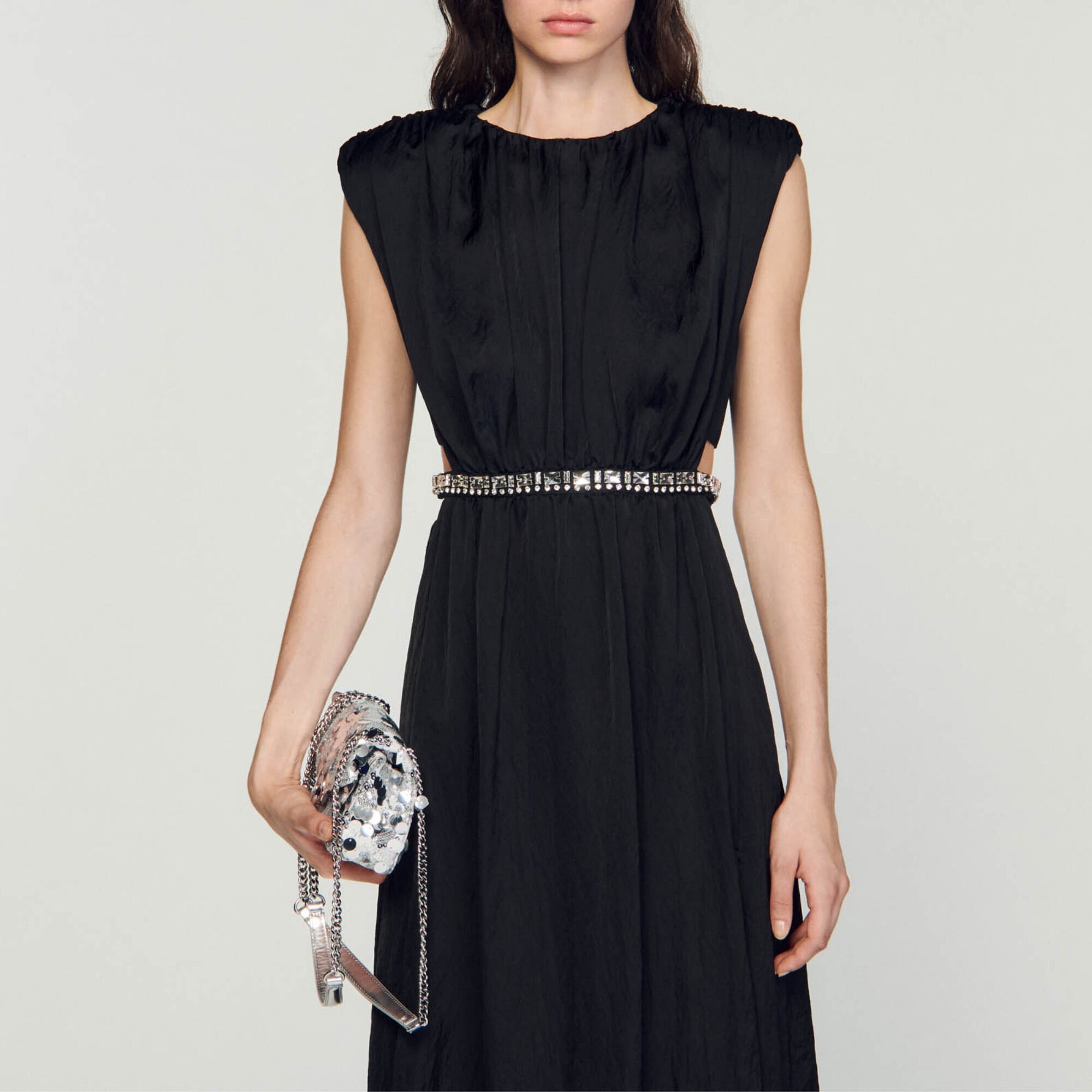 Vestido largo con pedrería