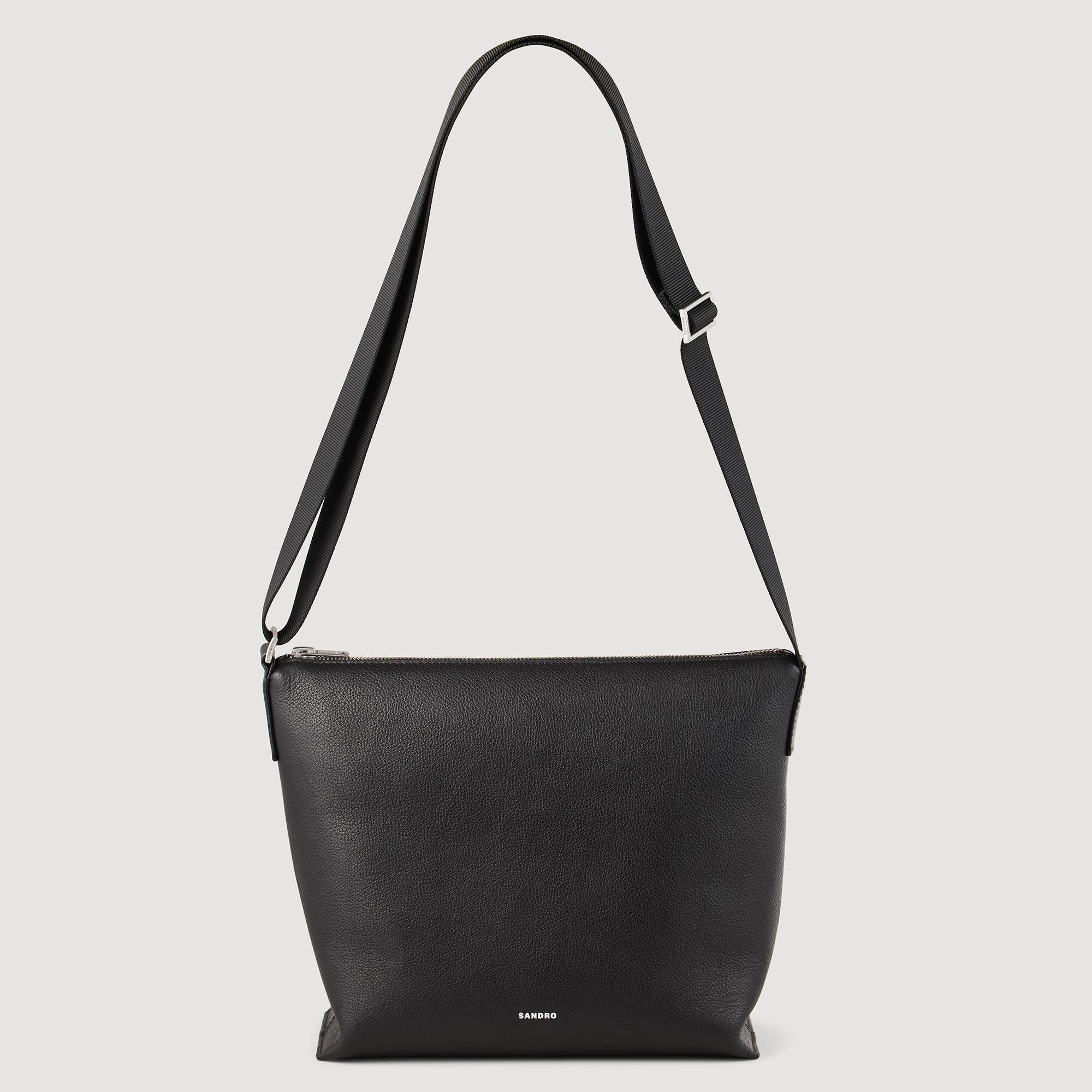 Bolso de cuero granulado