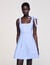 Vestido corto a rayas