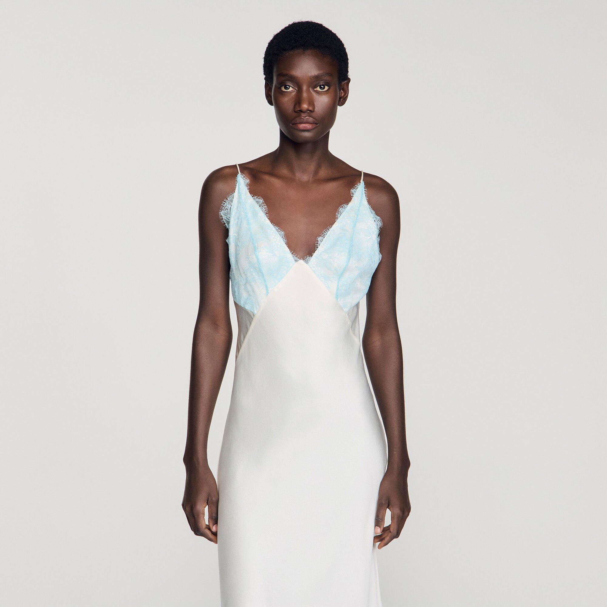 Vestido largo lencero