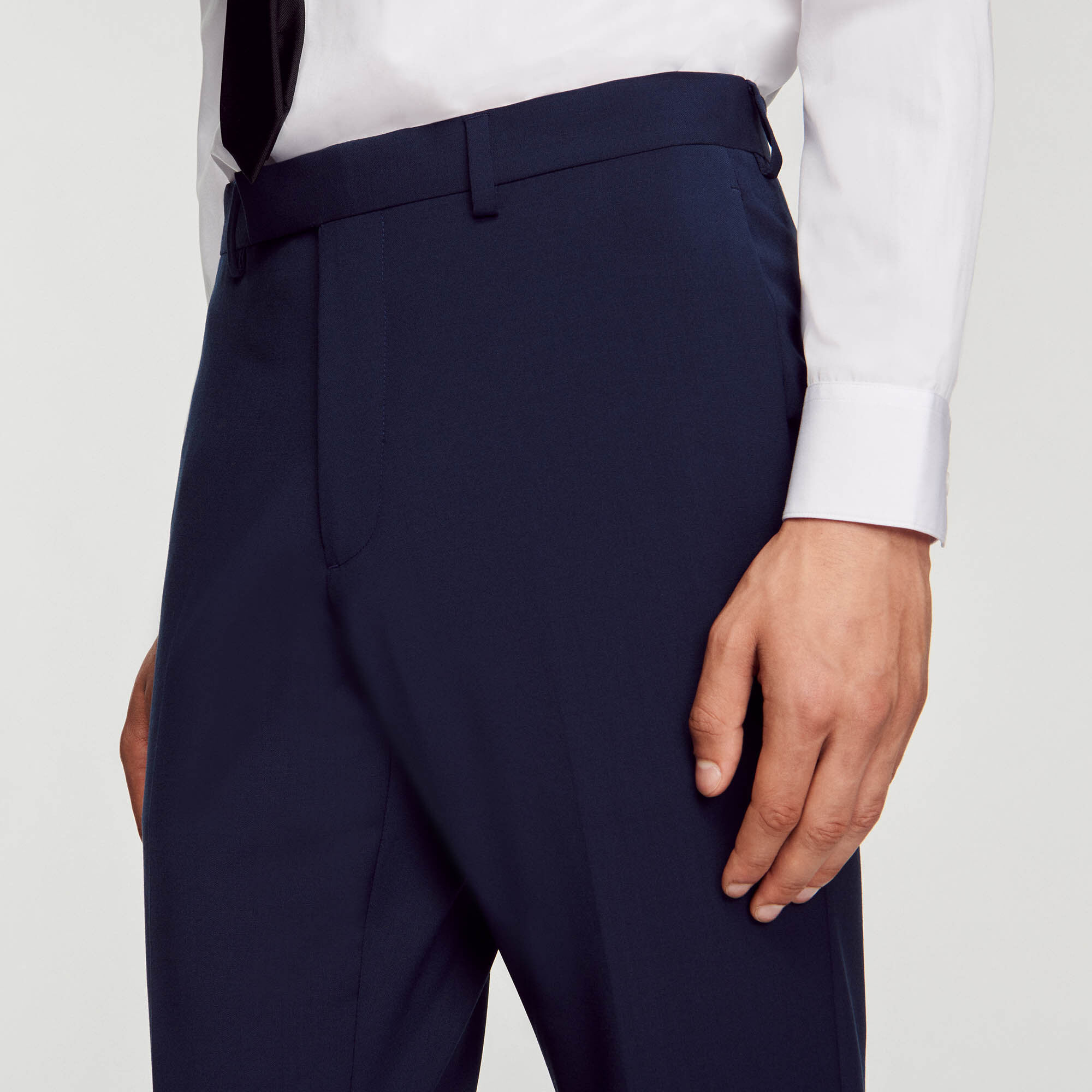 Pantalón de traje de lana virgen