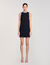 Vestido corto con detalles de strass