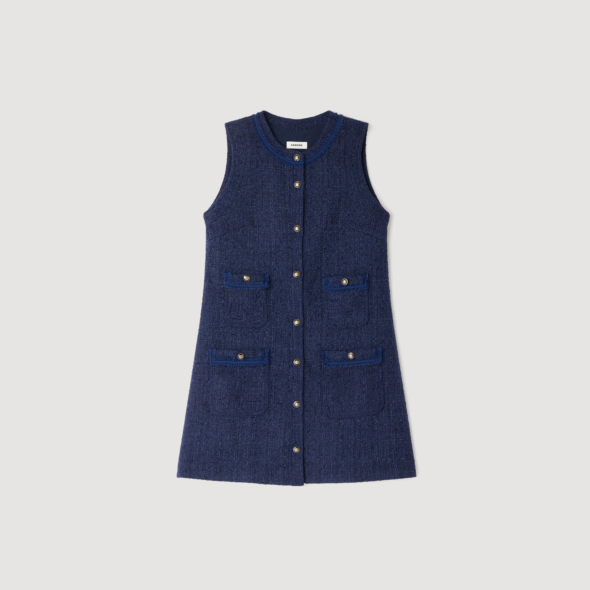 Vestido corto de tweed