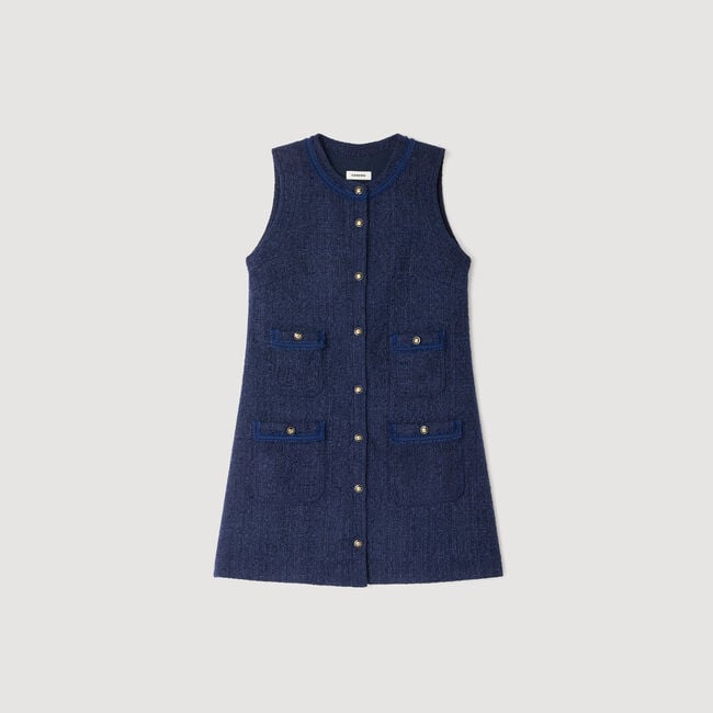 Vestido corto de tweed
