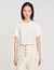 Camiseta cropped con pedrería