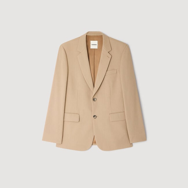 Chaqueta de traje de lana