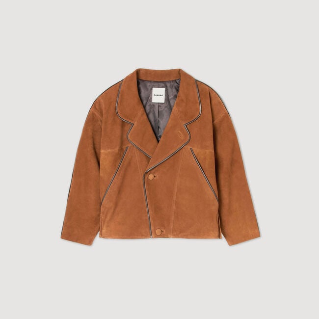 Cazadora de ante oversize