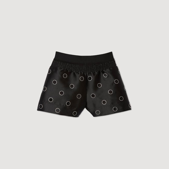 Pantalón corto con strass