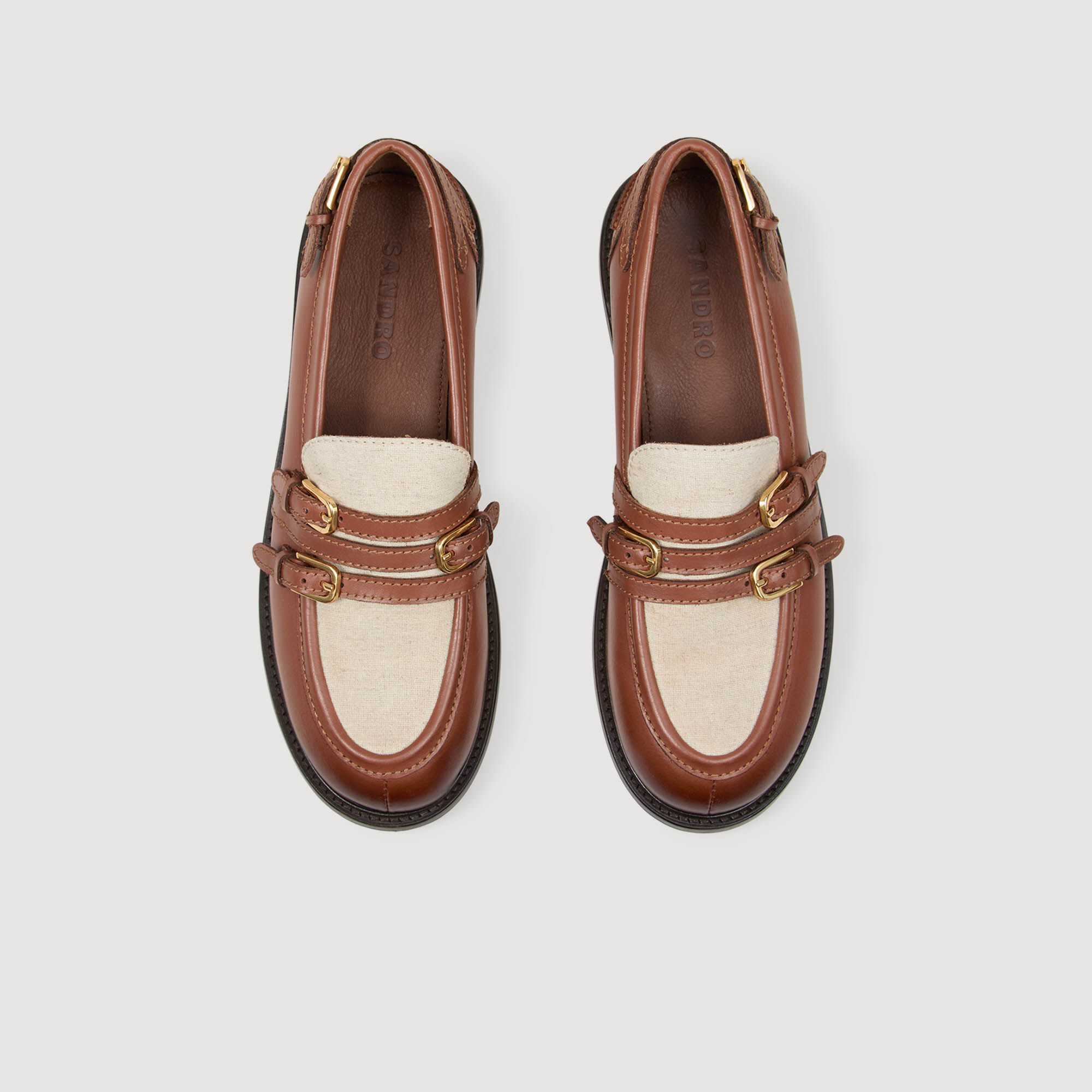 Mocasines de cuero brillante