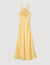 Vestido largo con volante
