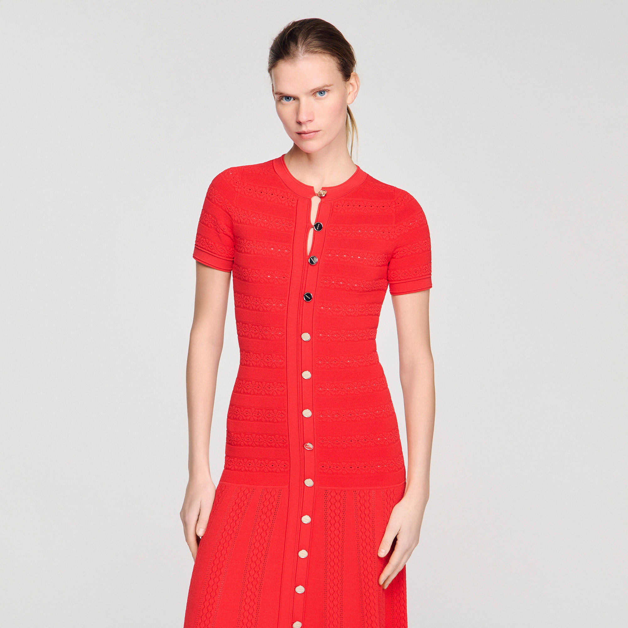 Vestido largo de punto