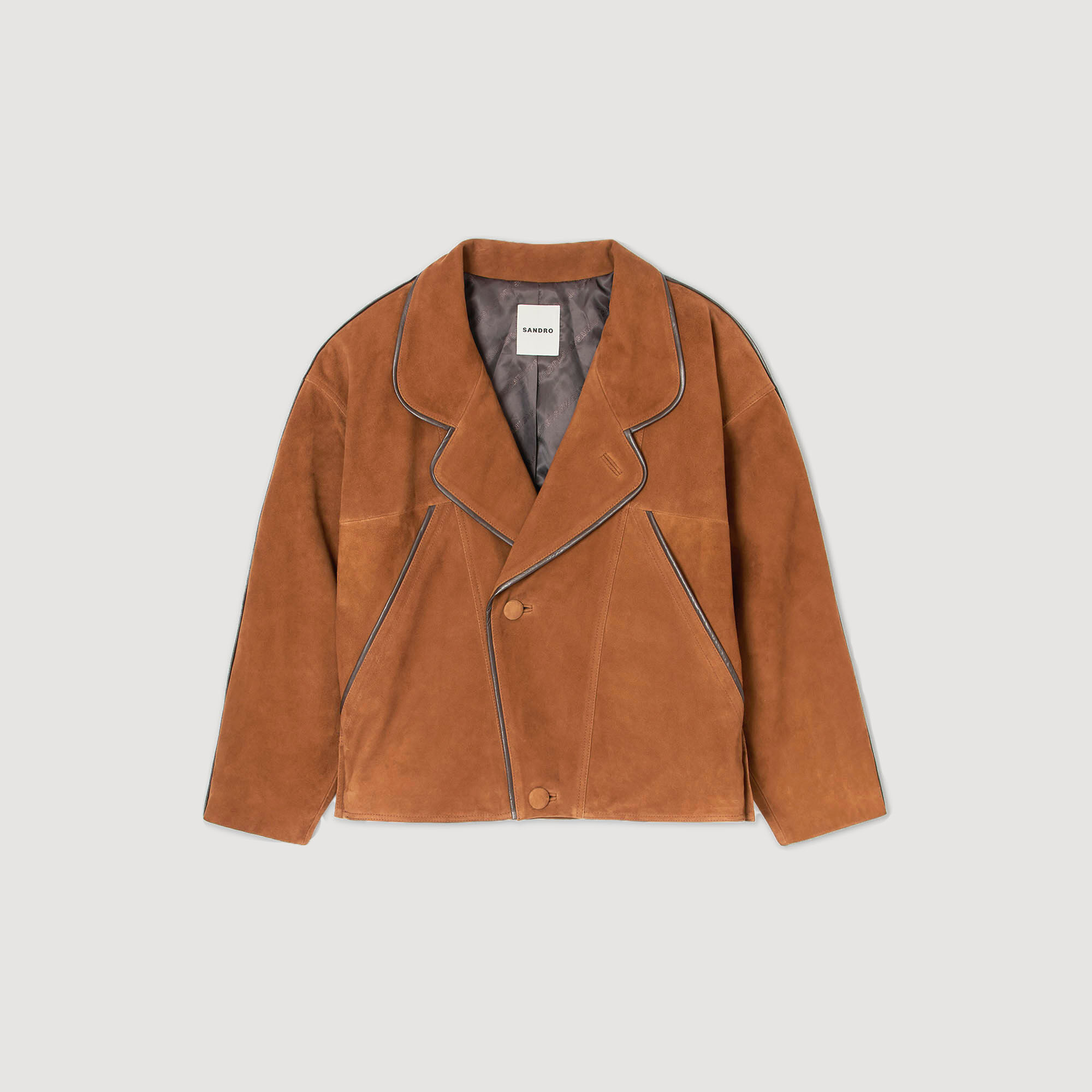 Cazadora de ante oversize