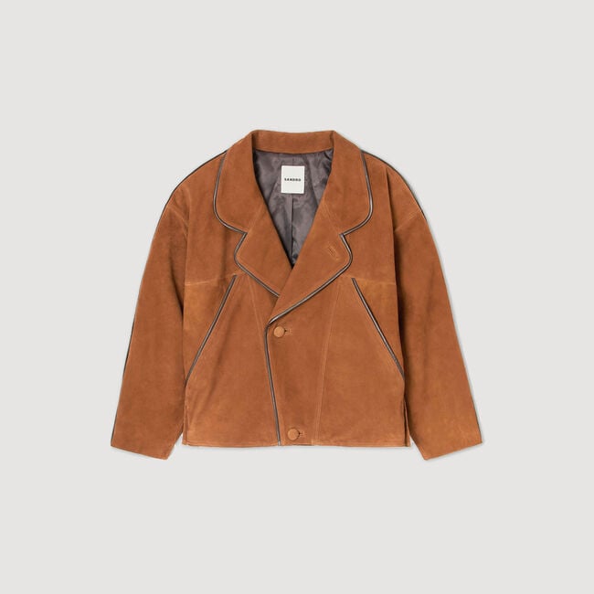 Cazadora de ante oversize