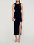 Vestido largo abierto con strass - Mujer | Sandro