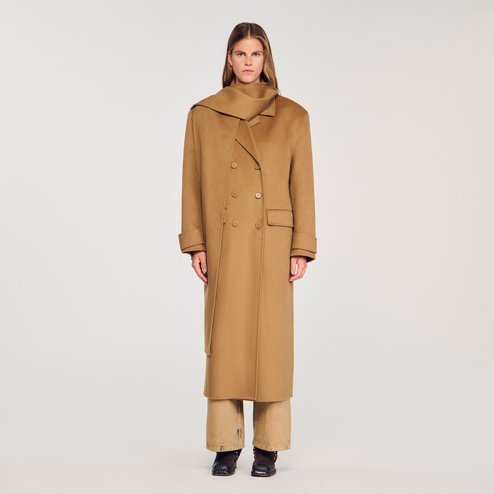 Abrigo oversize de lana