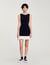 Vestido corto de punto con pedrería