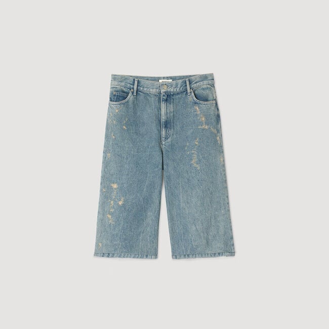 Bermudas vaqueras efecto usado Bermudas vaqueras efecto usado
