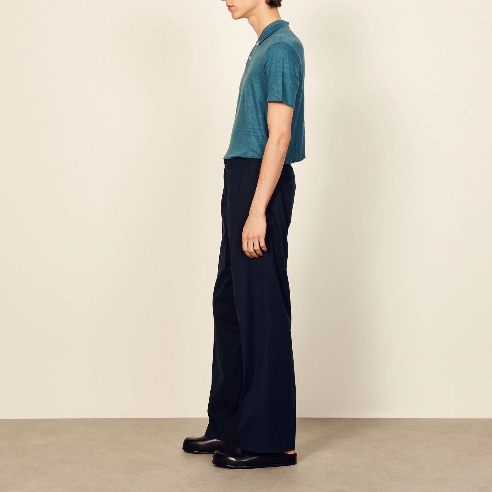 Pantalón ancho de algodón orgánico