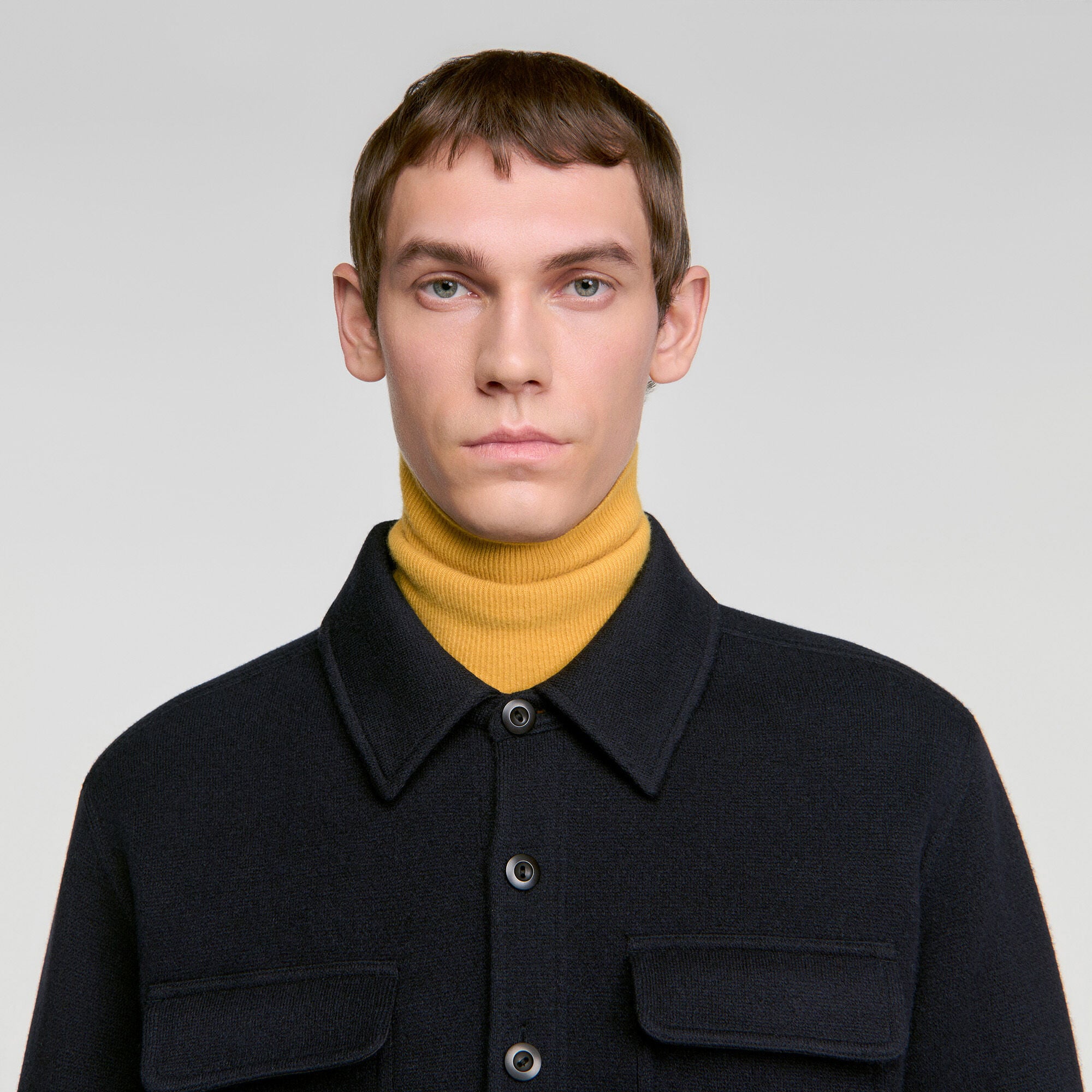 Sobrecamisa de lana hervida - Hombre | Sandro