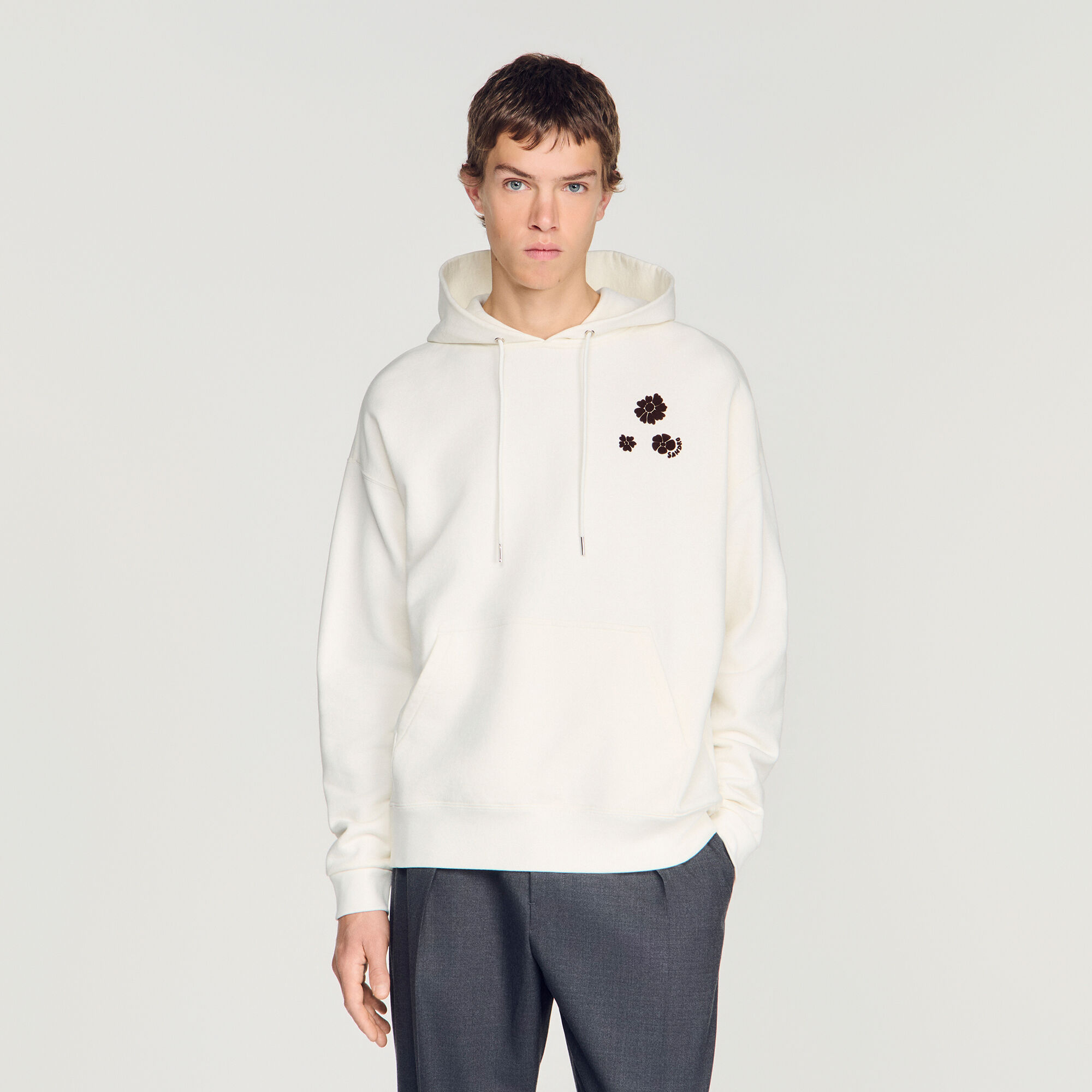 Sudadera oversize estampado floral